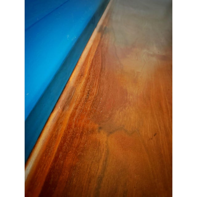 Long Drexel Mid-Century Modern Walnut Bench Coffee Table | Danish Modern Entry Bench For Sale In Atlanta - Image 6 of 12