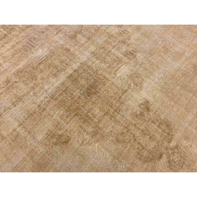 Faded Cream Coloured Vintage Area Rug - 105"x146" For Sale In Raleigh - Image 6 of 11