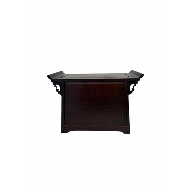 Brown Vintage Chinoiserie Rosewood Jewelry Box For Sale - Image 8 of 8