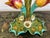 1900 - 1909 Antique French Majolica Vase Centerpiece Onnaing Art Nouveau Iris Tulip C1900 For Sale - Image 5 of 18