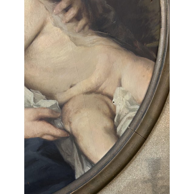 Mincato Giuseppe, Madonna with Sleeping Child, 1920s, Oil on Canvas, Framed For Sale - Image 4 of 7