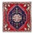 Fine Hand Knotted Persian Square Abadeh Rug For Sale