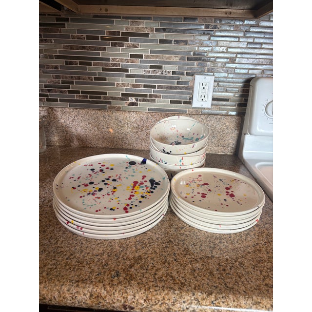 2020s Felt+Fat Confetti Dinnerware Set for 6 - 18 pcs For Sale - Image 5 of 5