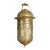 Indian Pierced Brass Hanging Decorative Lantern with Moorish Arch Motifs For Sale