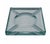 Fontana Arte Nile Green Faceted Glass Square Ashtray from Fontana Arte, Italy, 1970s For Sale - Image 4 of 6