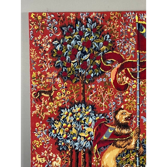 20th Century Wall Tapestry of the Lady and the Unicorn For Sale - Image 4 of 7