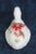 Cream Fenton Satin Glass Hand Painted Poinsettia Duck Christmas For Sale - Image 8 of 13