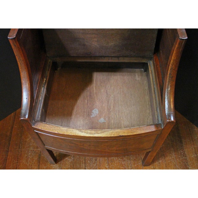 Late 18th Century Georgian Bedside Table Commode For Sale - Image 4 of 9