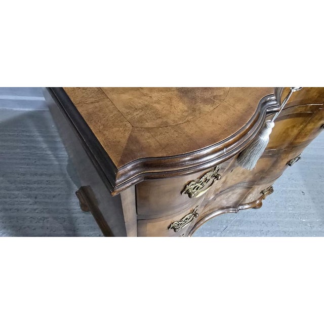 Concave Walnut Chest of Drawers, 1920s For Sale - Image 3 of 17