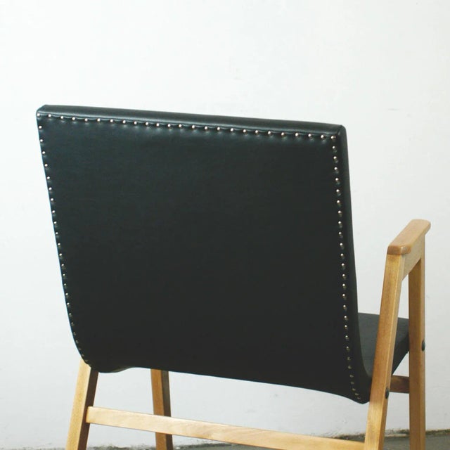 Wood Austrian Stacking Armchair by Roland Rainer, 1950s For Sale - Image 7 of 9