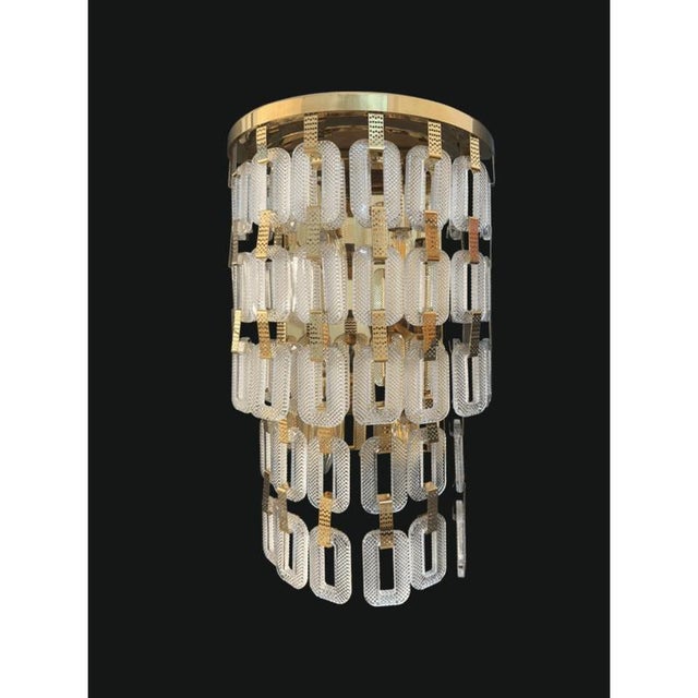 Collection lyra wall lamp, metal and crystal, nca 113/2 by jago dimensions: d 33 x h 55 cm. Materials: metal, crystal....