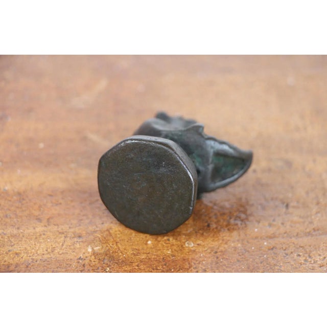 19th Century Antique Burmese Bronze Opium Weight For Sale - Image 11 of 13