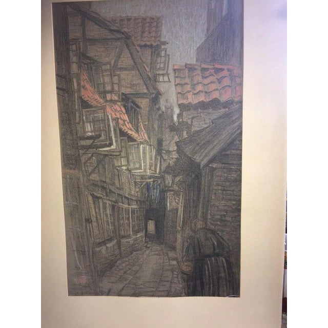 Paul Helms, Old Hamburg, 1908, Pastel For Sale - Image 9 of 13