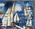 Fermín Vilanova, Sailboats at Regatta, Original Oil Painting, 1960 For Sale - Image 4 of 6