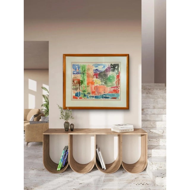 Original Watercolor Painting by Avraham Binder, Coastal, Sea Side. Large & Gorgeous, Color For Sale - Image 11 of 11