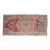 Vintage Turkish Small Rug Pink Beige Hand Knotted Turkish Accent Rug Door Mat 1'6"x3'1" For Sale