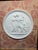 Vintage Italian Medallion Souvenir of Grand Tour Framed on Fortuny Fabric. For Sale - Image 4 of 5