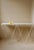 Black Giraffe Console Table with Natural Linoleum Top in Black by &New For Sale - Image 8 of 10