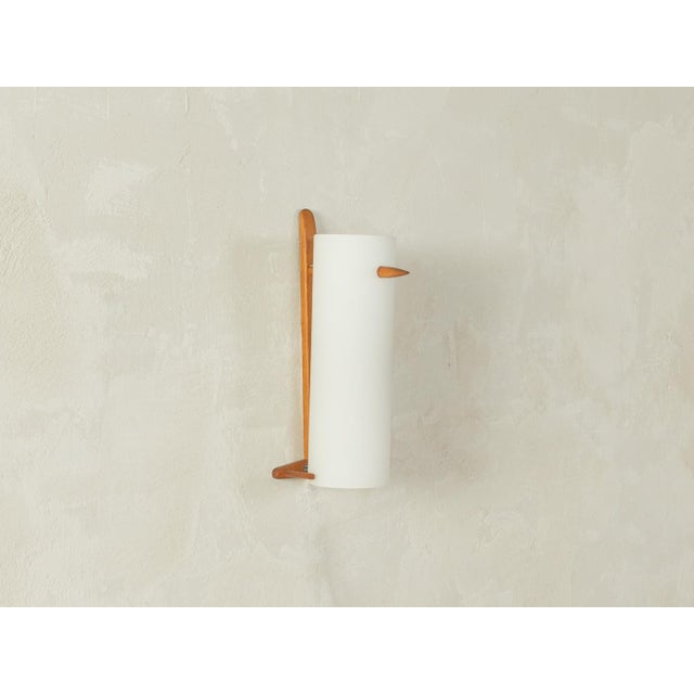 Vintage Wall Lamp with Wood by Uno & Östen Kristiansson for Luxus, 1960s For Sale - Image 9 of 9