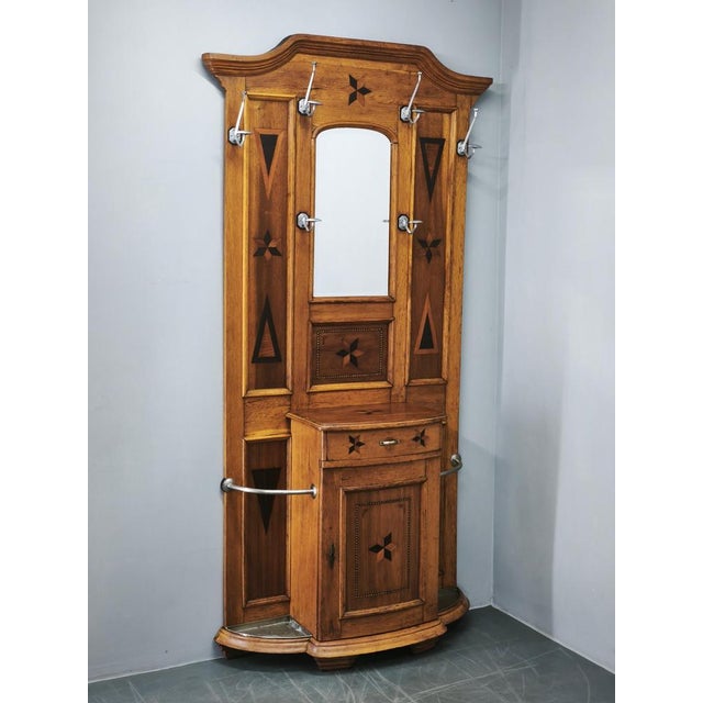 An impressive and richly detailed late 19th-century Gründerzeit hall tree or hall stand, dating to approximately...