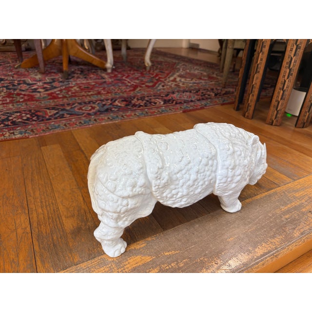 1960s Italian Modern Glazed Ceramic Rhinoceros For Sale - Image 11 of 11