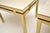 Metal Vintage Italian Brass and Marble Side Tables, 1970s, Set of 2 For Sale - Image 7 of 8