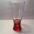 Contemporary Vintage Red Base With Gold Band Hand Blown Pilsner Glasses - Set of 4 For Sale - Image 3 of 11