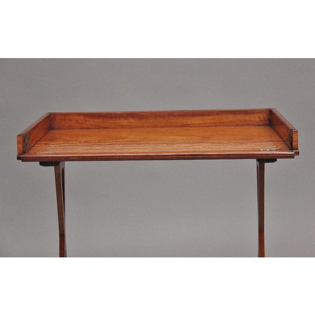 Brown 19th Century Sheraton Revival Satinwood Serving Table, 1830s For Sale - Image 8 of 14
