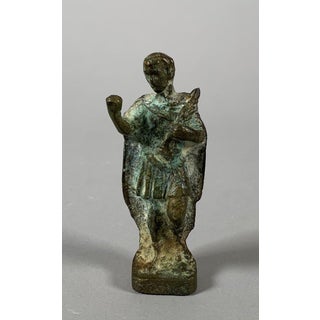 Bronze statuette of a Roman emperor in the style of ancient Rome, 1st-2nd century For Sale