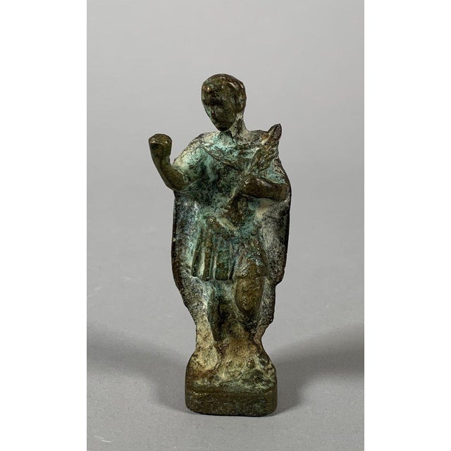 Bronze statuette of a Roman emperor in the style of ancient Rome, 1st-2nd century For Sale