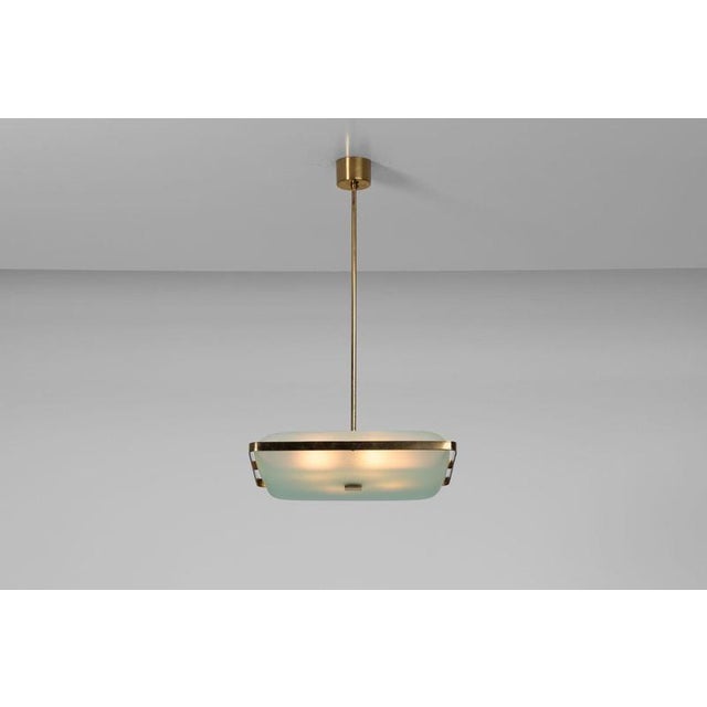 Metal 2026 Pendant Light attributed to Max Ingrand for Fontana Arte, Italy, 1960 For Sale - Image 7 of 18