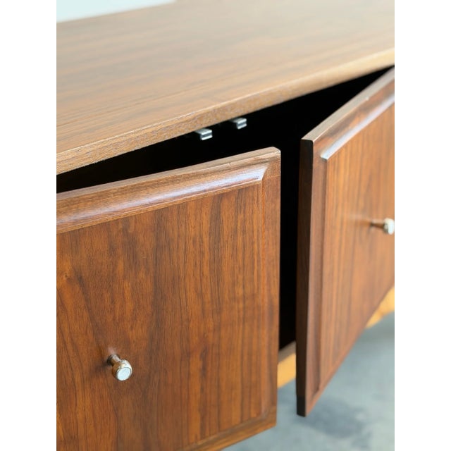Wood Vintage Mid Century Media Console For Sale - Image 7 of 14