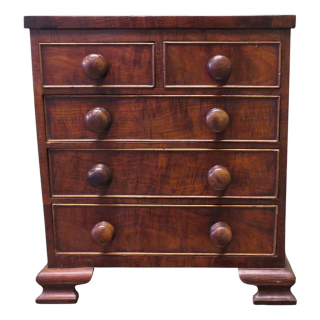 Victorian Miniature Chest of Drawers For Sale