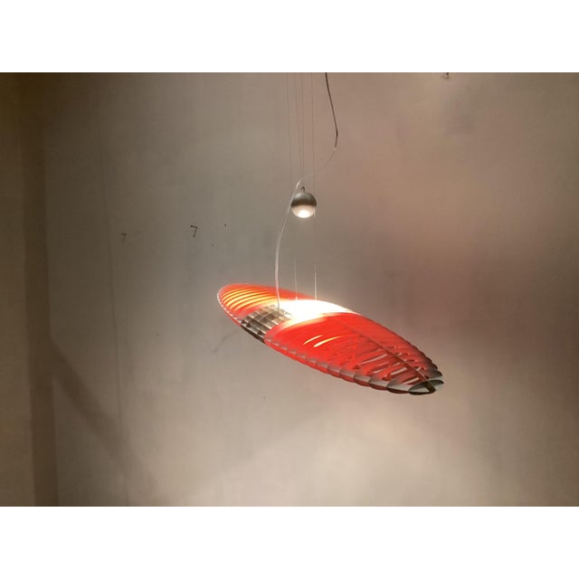 Blue Titania Pendant Light in Aluminium from Luceplan, 1980s For Sale - Image 8 of 12