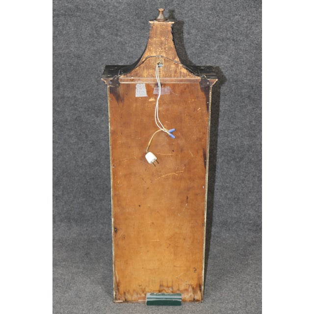 Antique Directoire Style Paint Decorated Wall Vitrine Display Cabinet For Sale In Philadelphia - Image 6 of 12