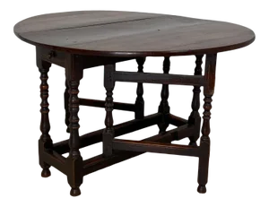 Charles II Oak Drop Leaf Table, England 17th Century