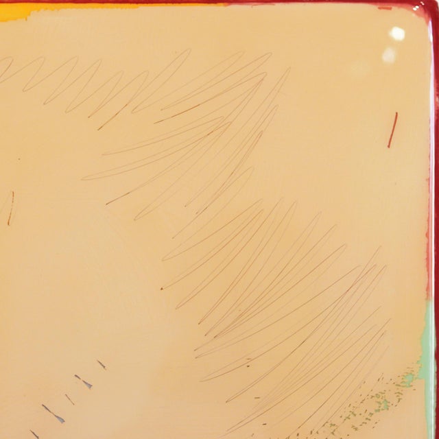 Modern Beach Blvd - Modern Acrylic Beige Monochrome Resin Original Artwork by Ricky Hunt For Sale - Image 3 of 9