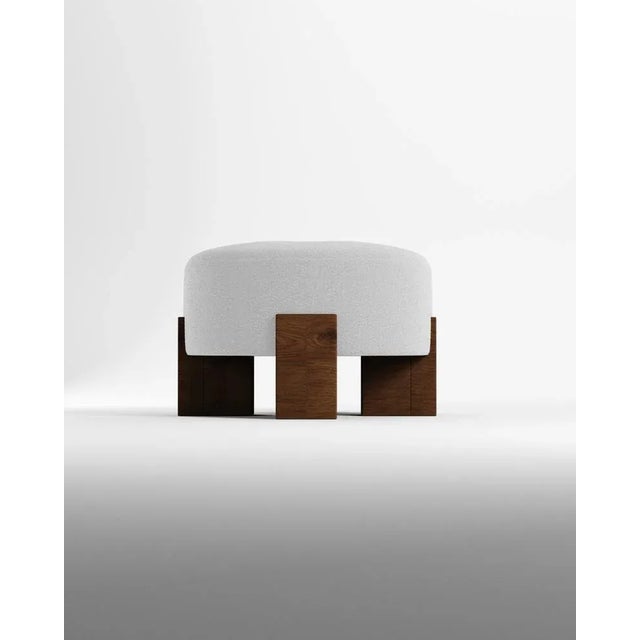 Not Yet Made - Made To Order Cassete Pouf in White by Alter Ego for Collector For Sale - Image 5 of 5