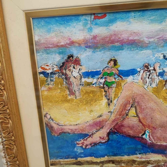 Walter Piacesi, Composition, Painting, Framed For Sale - Image 3 of 11