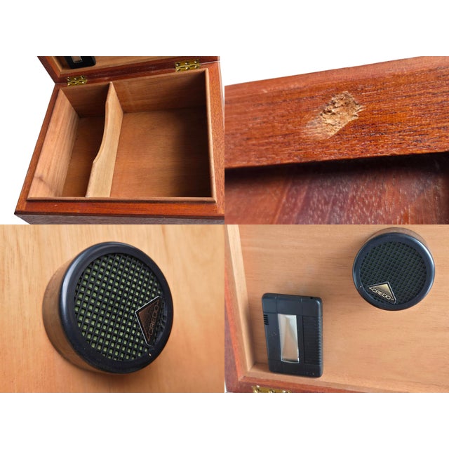 Vintage Tropical Hardwood Humidor With Spanish Cedar Lining For Sale - Image 12 of 15