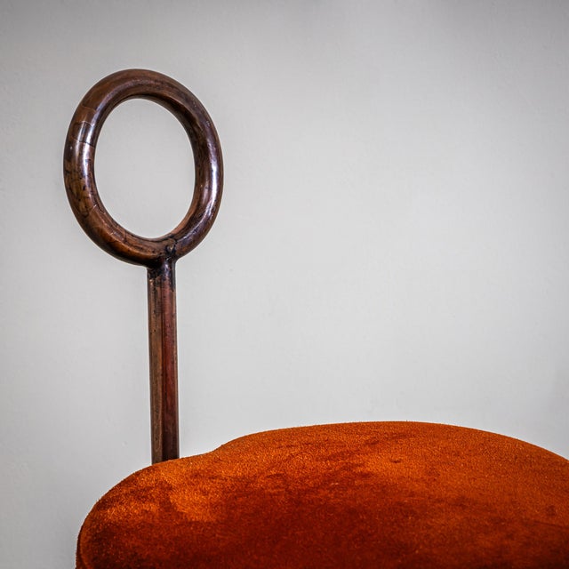 Abstract Sculptural Metal Stool, Probably Italy, Late 20th Century For Sale - Image 3 of 7