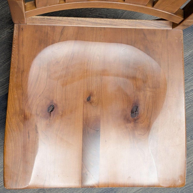 Amish Williamsburg Dining Chair in Rustic Cherry For Sale In San Francisco - Image 6 of 8