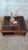 Modern Square Coffee Table in Wood with Black Glass Top, 1990s For Sale - Image 3 of 13