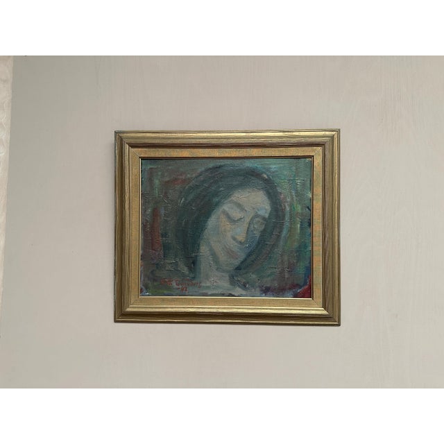 Eric Seth Lundberg, Portrait, 1942, Oil Painting on Panel, Framed For Sale - Image 15 of 18