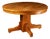 Vintage Oak Mission Rolling Dining Table For Sale