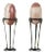 Two-Toned Stone Shiva Linga from the Narmada River on Custom Stands - A Pair For Sale