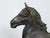 Mid-Century Modern Small Vintage Bronze Horse Sculpture with Dark Patina For Sale - Image 3 of 11