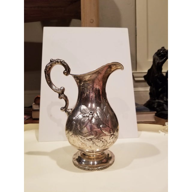 Early 19th Century American Coin Silver Water Pitcher For Sale - Image 12 of 12