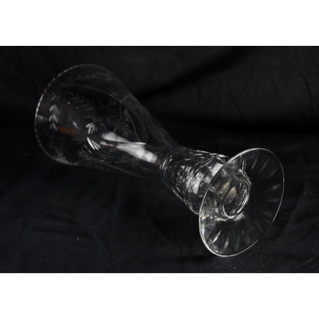 Cut Crystal Vase, 1960s For Sale - Image 8 of 11
