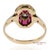 Vintage Two Tone 14k Yellow and White Gold Natural Diamond Ring, Size 8 For Sale - Image 4 of 11